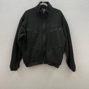 Simms Fishing Wind Stopper USA Made Fleece Full Zip Jacket Sweatshirt Mens sz XL